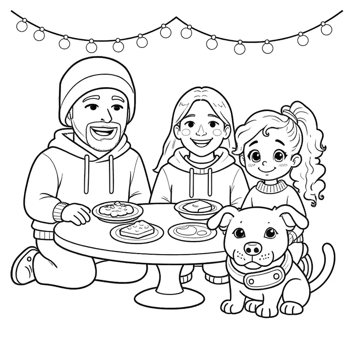 Quadrinho 4 da história, para colorir